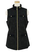 Vest  Ladies Castelba Jack Sports Black Line Castelbajac Sport Black LINE 2024 Fall / Winter New Golf Wear