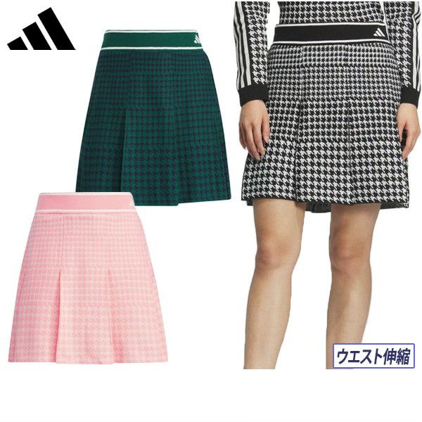 Skirt Ladies Adidas Adidas Golf Adidas Golf Japan Genuine 2024 Fall / Winter New Golf wear