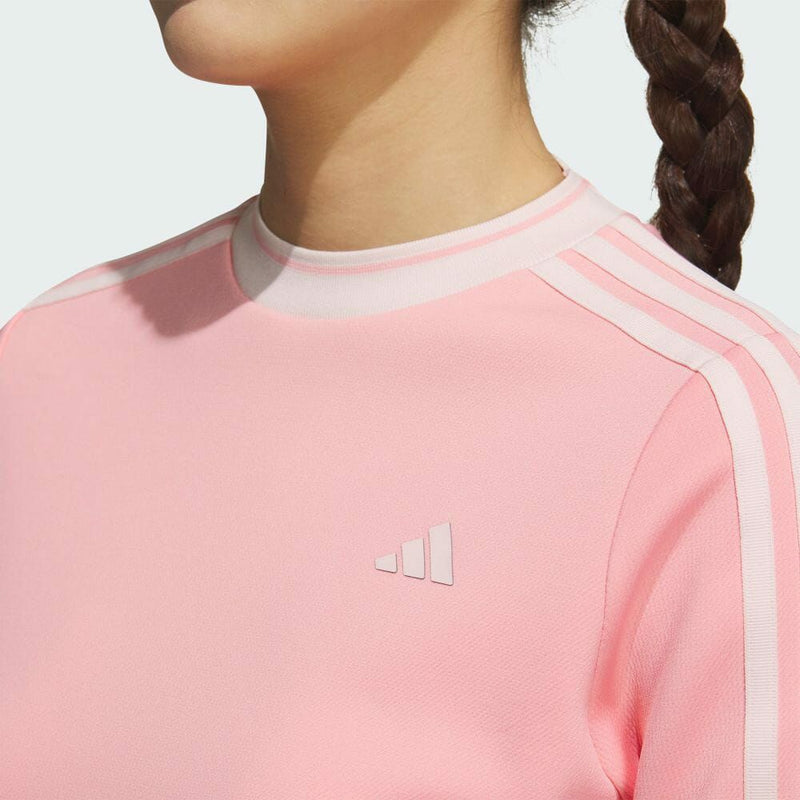 High Neck Shirt Ladies Adidas Adidas Golf Adidas Golf Japan Genuine 2024 Fall / Winter New Golf Wear