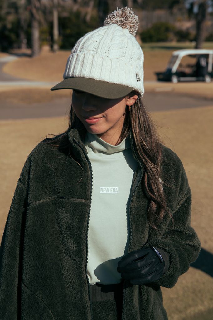 High Neck Shirt Ladies New Era Golf New Era NEW ERA Japan Genuine 2024 Fall / Winter New Golf Wear