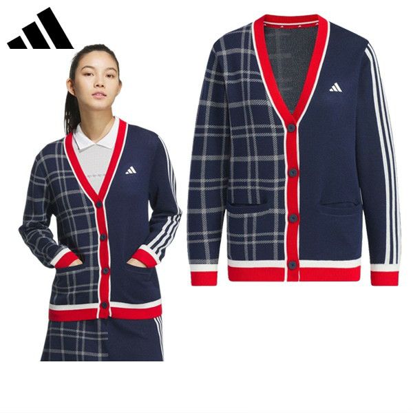 カーディガン レディース アディダス アディダスゴルフ adidas Golf 日本正規品 2024 秋冬 新作 ゴルフウェア