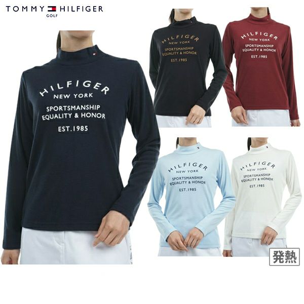 하이 넥 셔츠 숙녀 Tommy Hilfiger 골프 Tommy Hilfiger 골프 일본 진짜 2024 가을 / 겨울 뉴 골프 착용