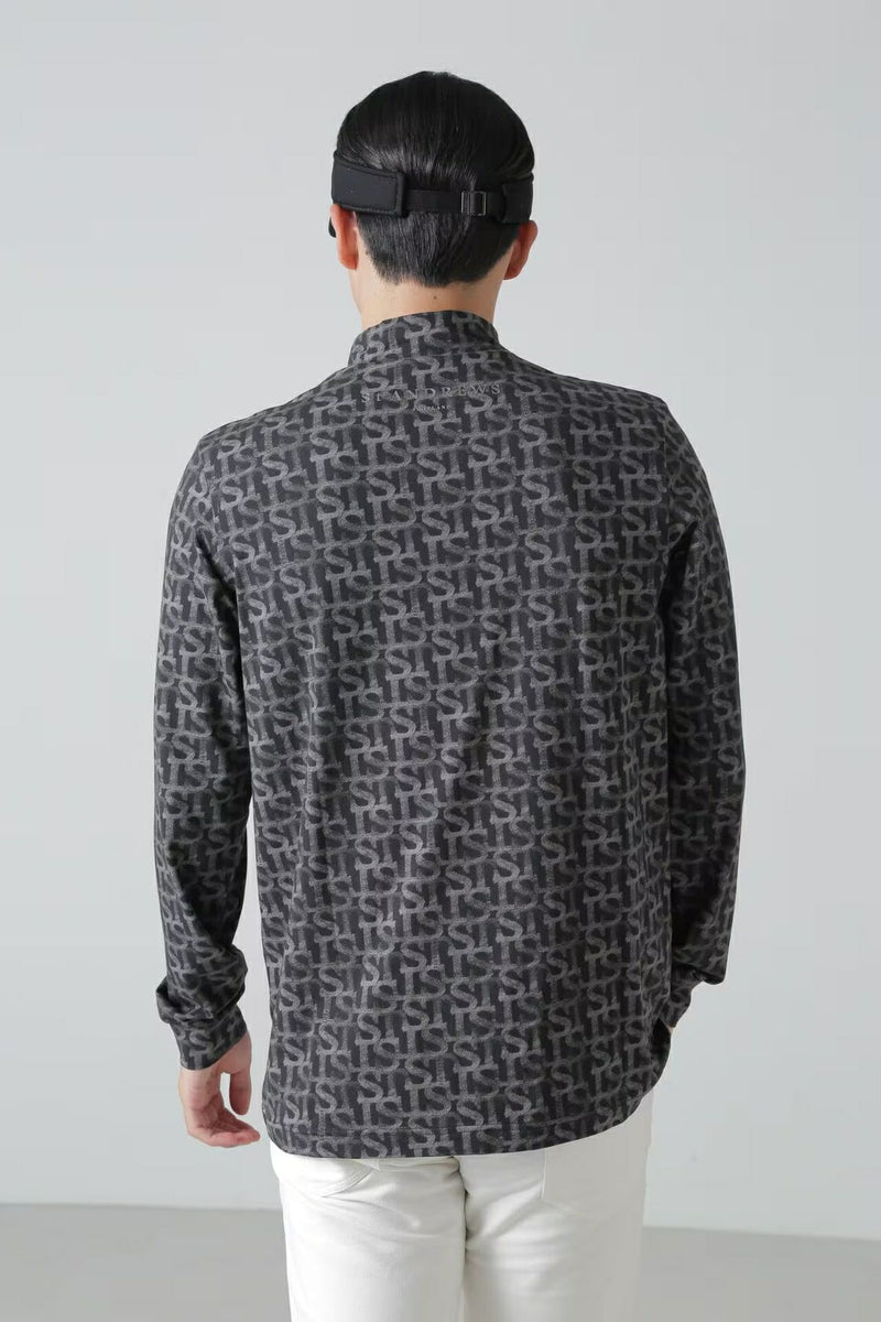 High Neck Shirt Men 's St. 및 Ruis St Andrews 2024 가을 / 겨울 새 골프 착용