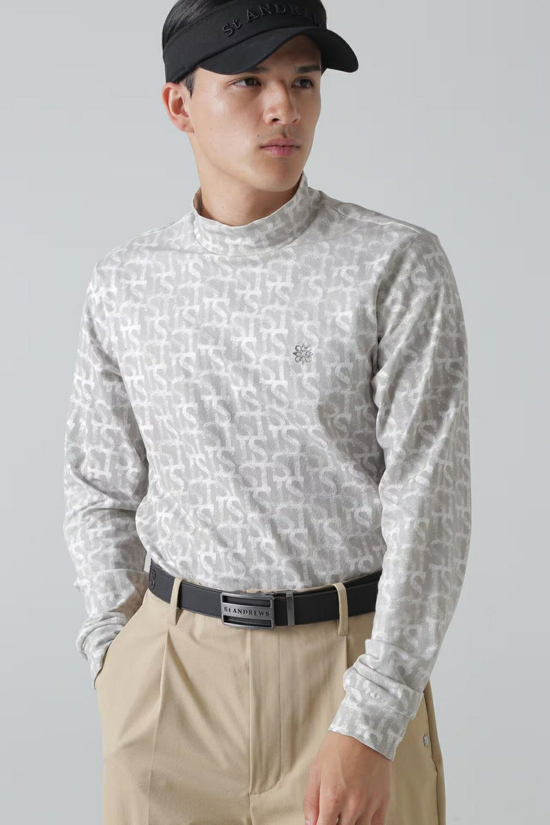 High Neck Shirt Men 's St. 및 Ruis St Andrews 2024 가을 / 겨울 새 골프 착용