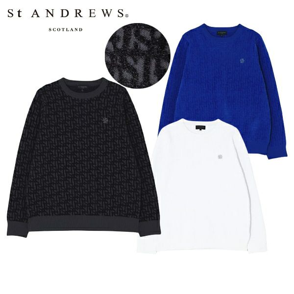 Sweater Men's Sent and Ruice ST Andrews 2024 Fall / Winter New Golf Wear