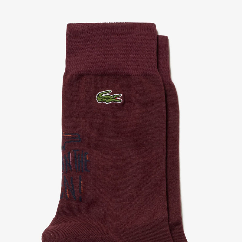 Socks Men's Lacoste Sports Lacoste Sport Japan Genuine 2024 Fall / Winter New Golf