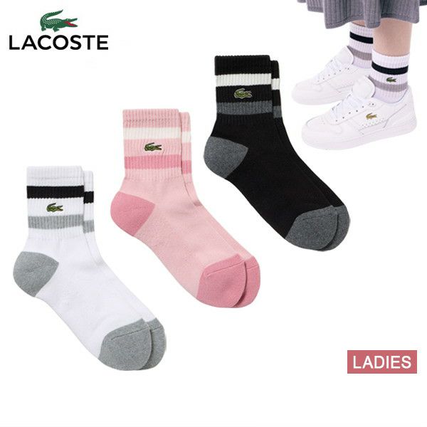 襪子女士Lacoste Lacoste日本真實2024年秋季 /冬季