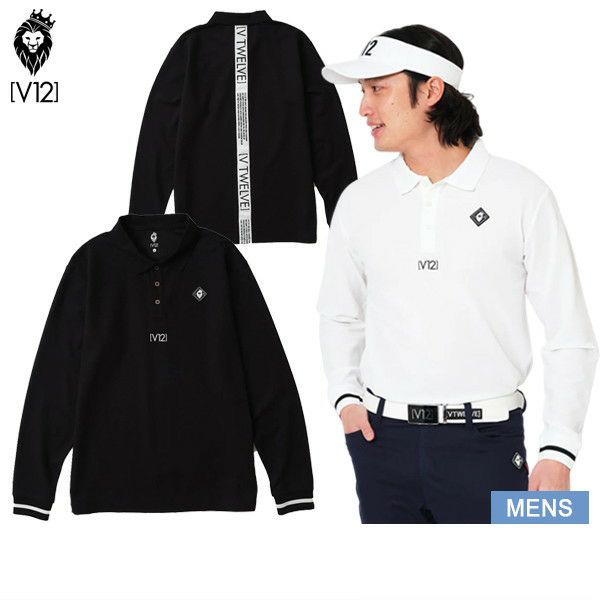 Poro Shirt Men's V12 Golf Vi Twelve 2024 Fall / Winter New Golf Wear