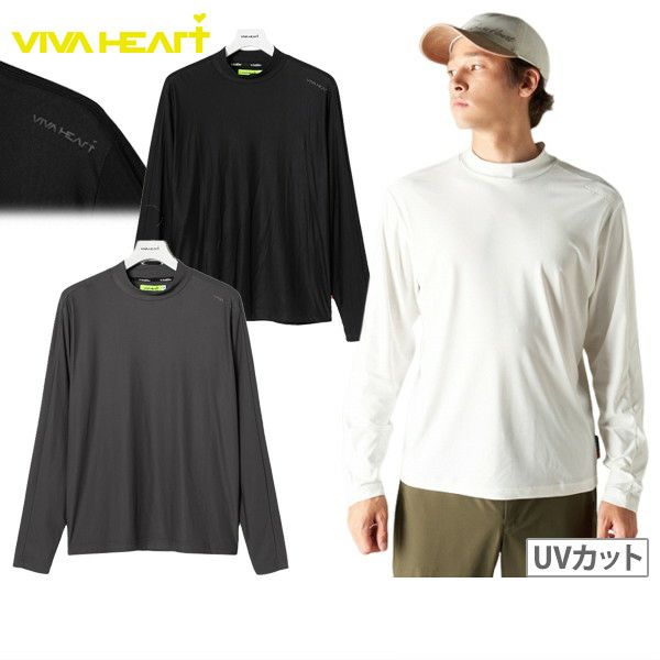 High Neck Shirt Men's Viva Heart VIVA HEART 2024 Fall / Winter New Golfware