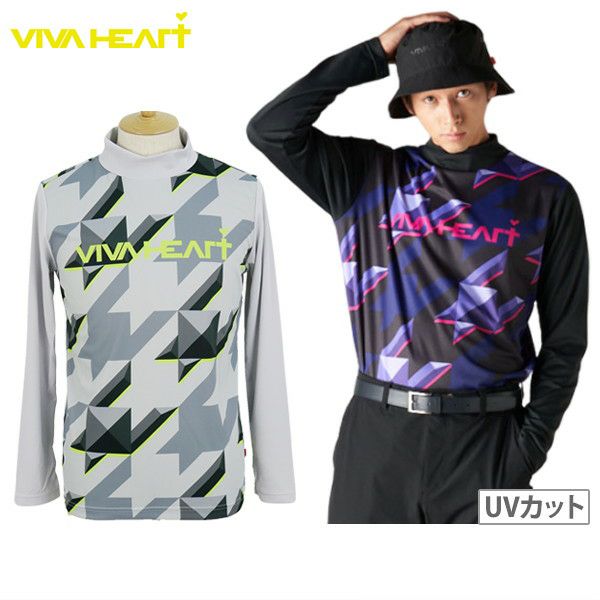 High Neck Shirt Men's Viva Heart VIVA HEART 2024 Fall / Winter New Golfware