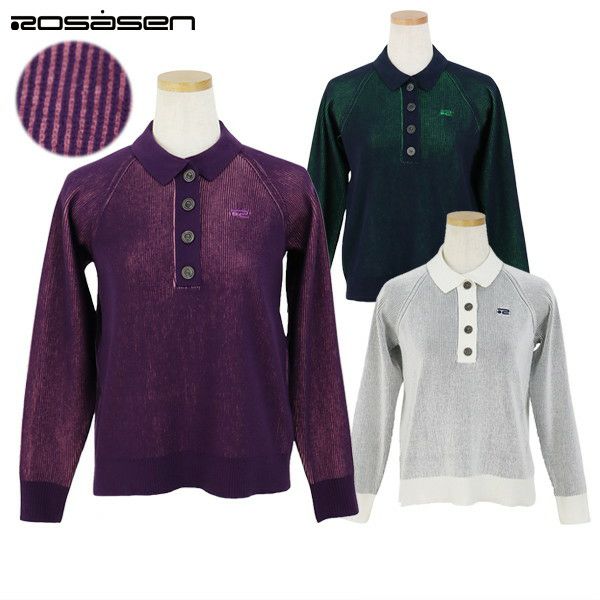 Poro Shirt Ladies Losersen Rosasen 2024 Fall / Winter New Golf Wear