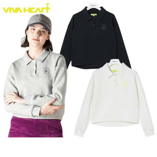 Poro襯衫女士Viva Heart Viva Heart 2024秋季 /冬季新高爾夫服裝