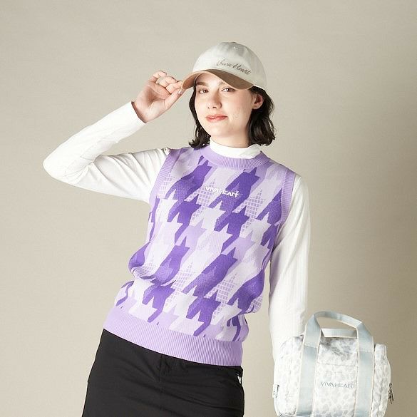 Best Ladies Viva Heart VIVA HEART 2024 Fall / Winter New Golf Wear