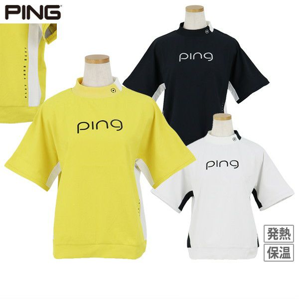 High Neck Shirt Ladies Ping Ping 2024 Fall / Winter New Golf Wear