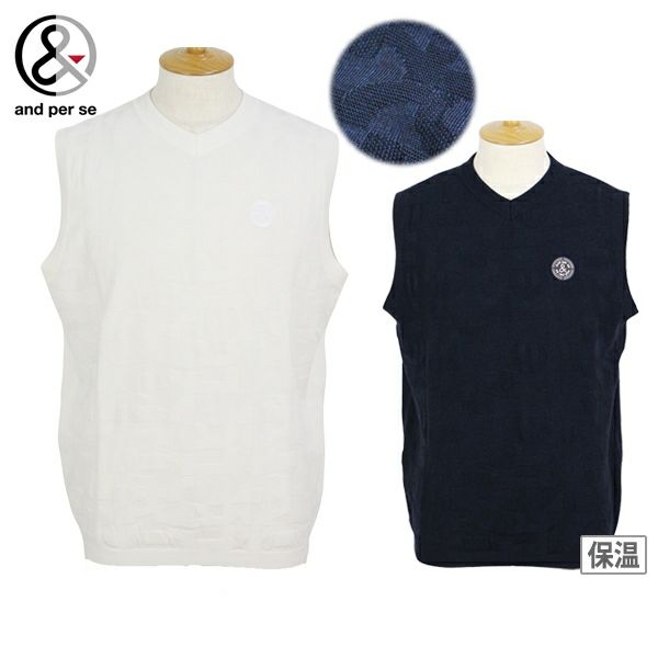 Vest  Men's Anpas AND PER SE 2024 Autumn / Winter New Golf Wear