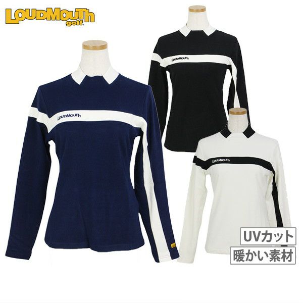 High Neck Shirt Ladies Loud Mouse Golf LOUDMOUTH GOLF Japan Genuine 2024 Fall / Winter New Golf Wear