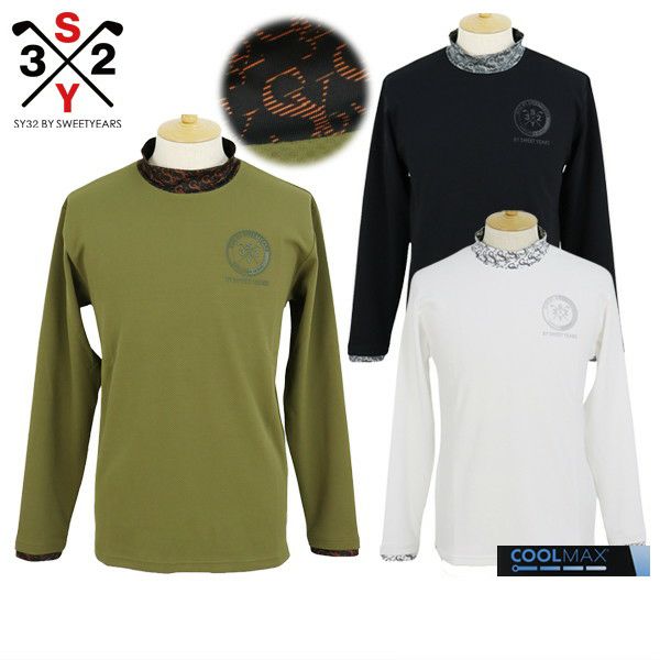 High Neck Shirt Men's SY32 by Sweet Years Golf Eswisarty by Sweet Iyers Golf Japan Genuine 2024 Fall / Winter New Golf Wear