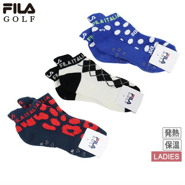 Sneakers Length Socks Ladies Filafilagolf FILA GOLF 2024 Fall / Winter New Golf