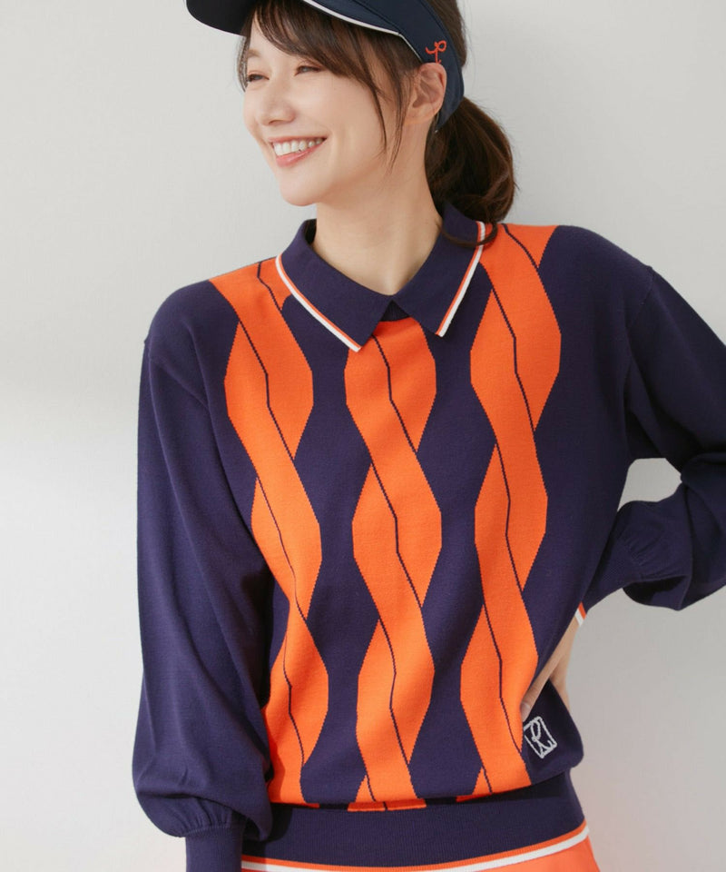 Sweater Ladies Jun & Lope Jun Andrope JUN & ROPE 2024 Fall / Winter New Golf Wear