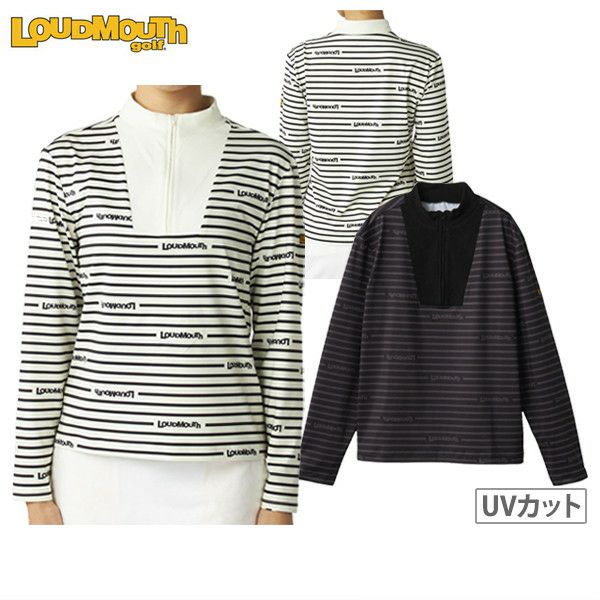 High Neck Shirt Ladies Loud Mouse Golf LOUDMOUTH GOLF Japan Genuine 2024 Fall / Winter New Golf Wear