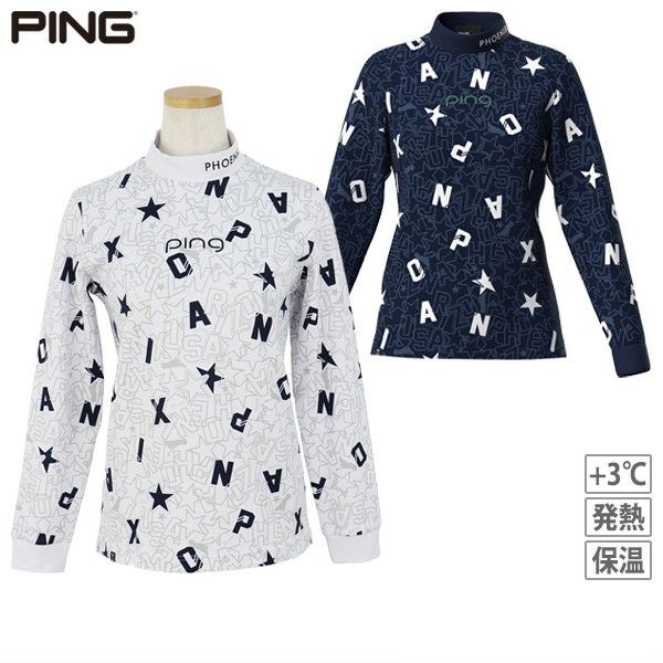 高脖子襯衫女士ping ping 2024秋冬新高爾夫服裝