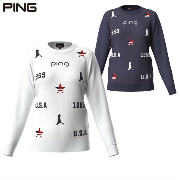 Sweater Ladies Pin Ping 2024 Fall / Winter Golf Wear