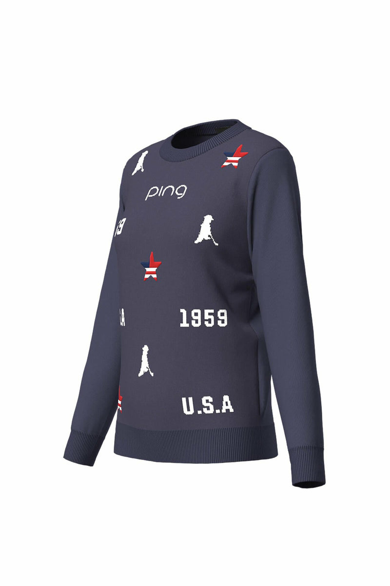 Sweater Ladies Pin Ping 2024 Fall / Winter Golf Wear