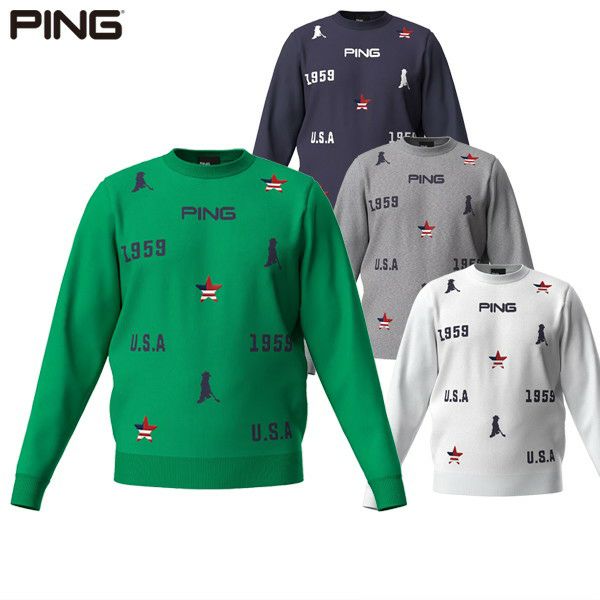 毛衣男士ping ping 2024秋 /冬季高爾夫服裝