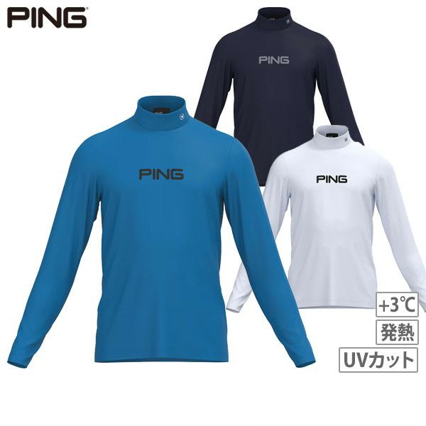 High Neck Shirt Men's Ping Ping 2024 Fall / Winter New Golf Wear