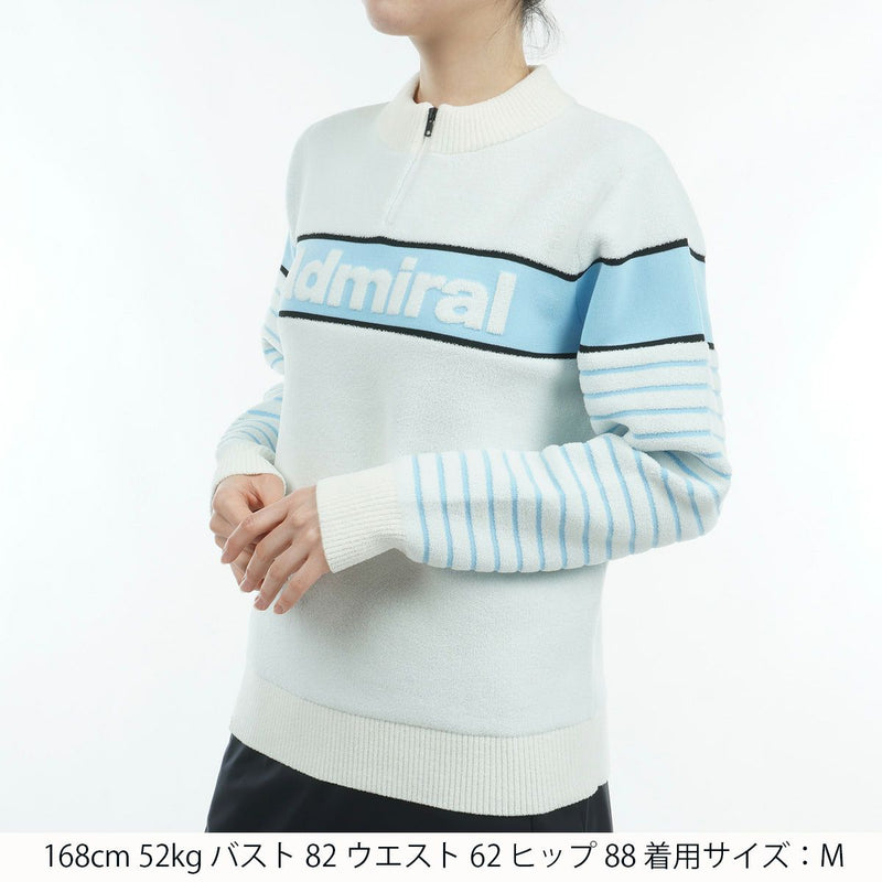 Sweater Ladies Admiral Golf ADMIRAL GOLF Japan Genuine 2024 Fall / Winter New Golf Wear