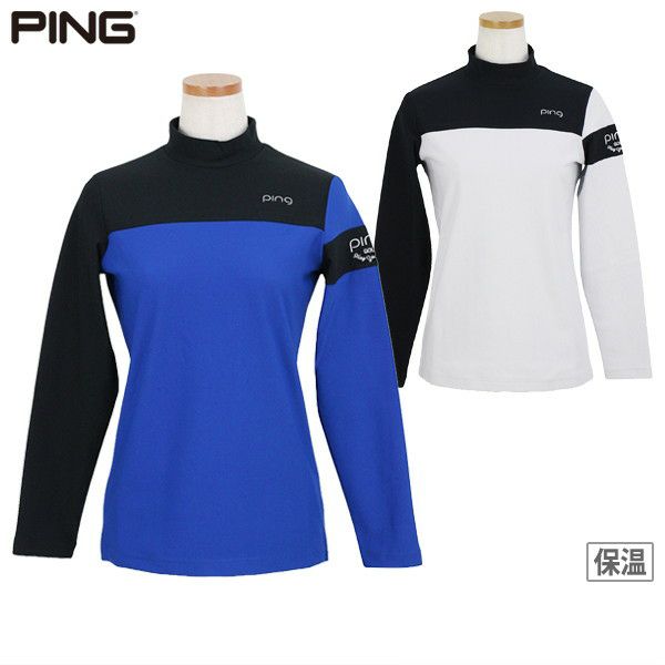 High Neck Shirt Ladies Ping Ping 2024 Fall / Winter New Golf Wear