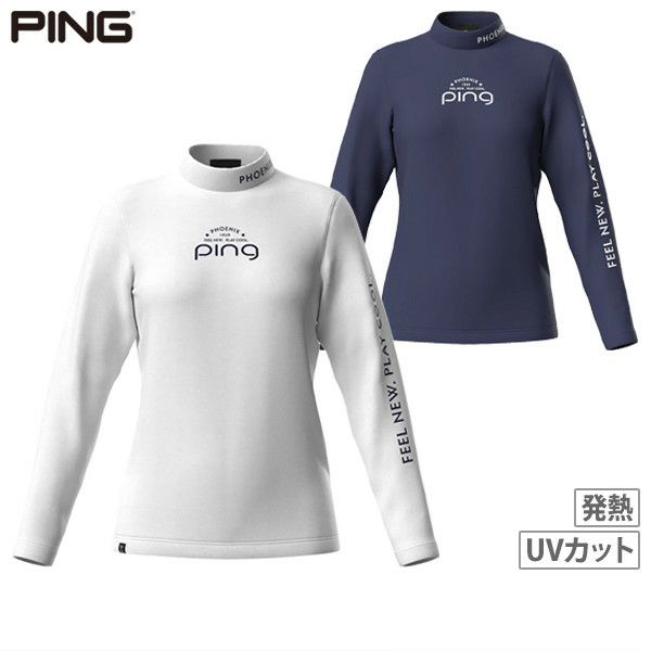 High Neck Shirt Ladies Ping Ping 2024 Fall / Winter New Golf Wear