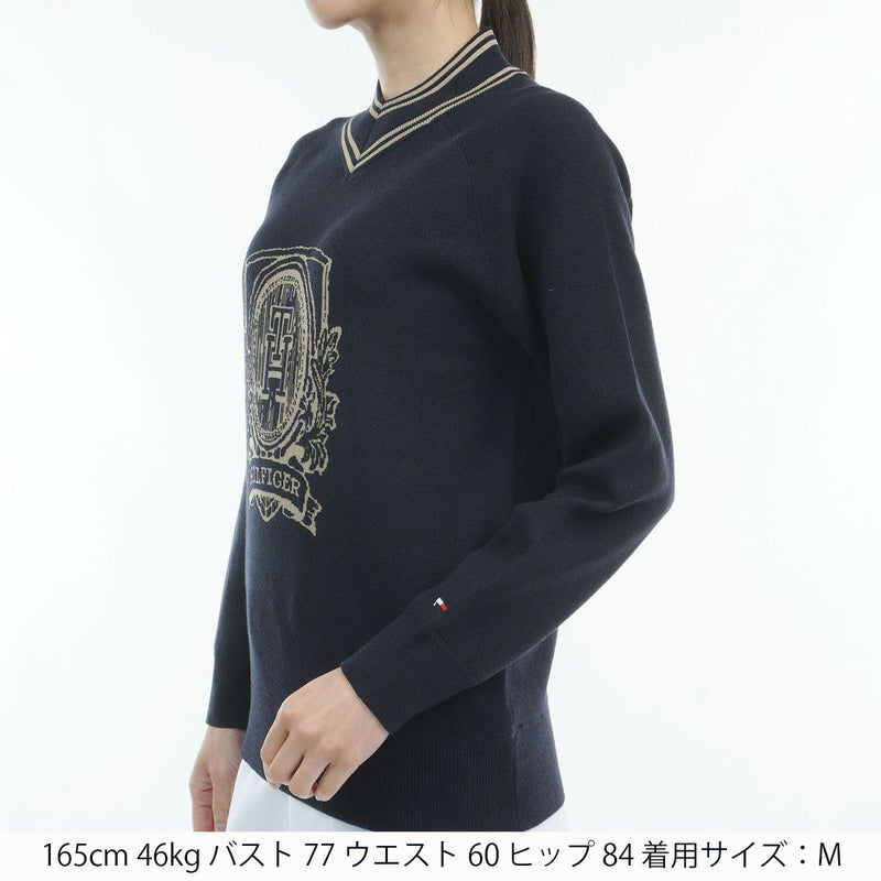 女子毛衣湯米·希爾菲格（Tommy Hilfiger）高爾夫日本正版產品高爾夫服裝