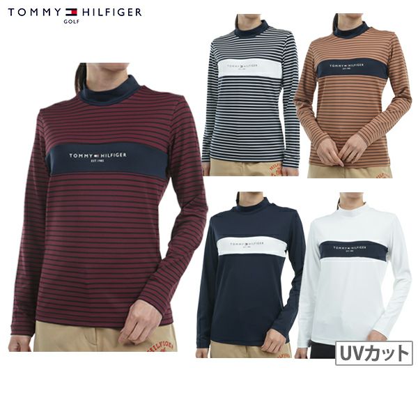 하이 넥 셔츠 숙녀 Tommy Hilfiger 골프 Tommy Hilfiger 골프 일본 진짜 2024 가을 / 겨울 뉴 골프 착용