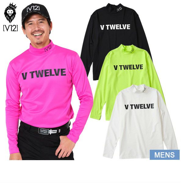 High Neck Shirt Men's V12 Golf Vi Twelve 2024 Fall / Winter New Golf Wear