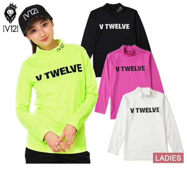 High Neck Shirt Ladies V12 Golf Vi Twelve 2024 Fall / Winter New Golf Wear