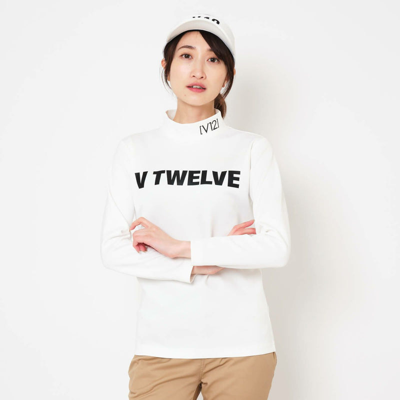 High Neck Shirt Ladies V12 Golf Vi Twelve 2024 Fall / Winter New Golf Wear