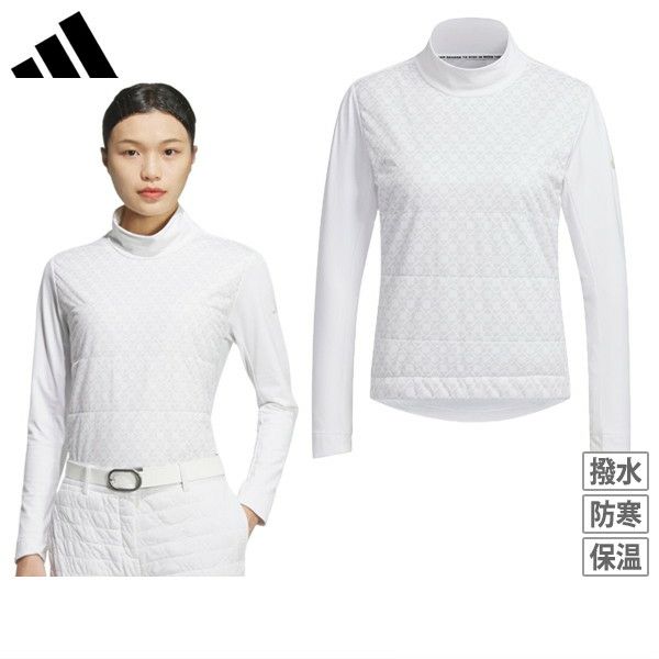 High Neck Shirt Ladies Adidas Adidas Golf Adidas Golf Japan Genuine 2024 Fall / Winter New Golf Wear