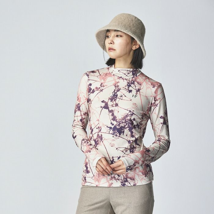 High Neck Shirt Ladies Heal Create Create Heal Creek 2024 가을 / 겨울 New Golfware