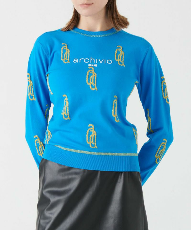 毛衣女士Archivio Archivio 2024秋冬新高尔夫服装