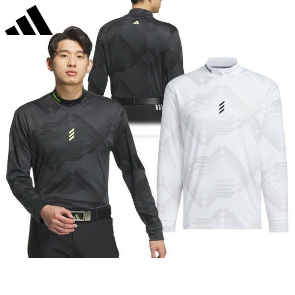 High Neck Shirt Men's Adidas Adidas Golf Adidas Golf Japan Genuine 2024 Fall / Winter New Golf Wear