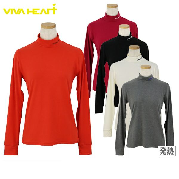 High Neck Shirt Ladies Viva Heart VIVA HEART 2024 Fall / Winter New Golf Wear