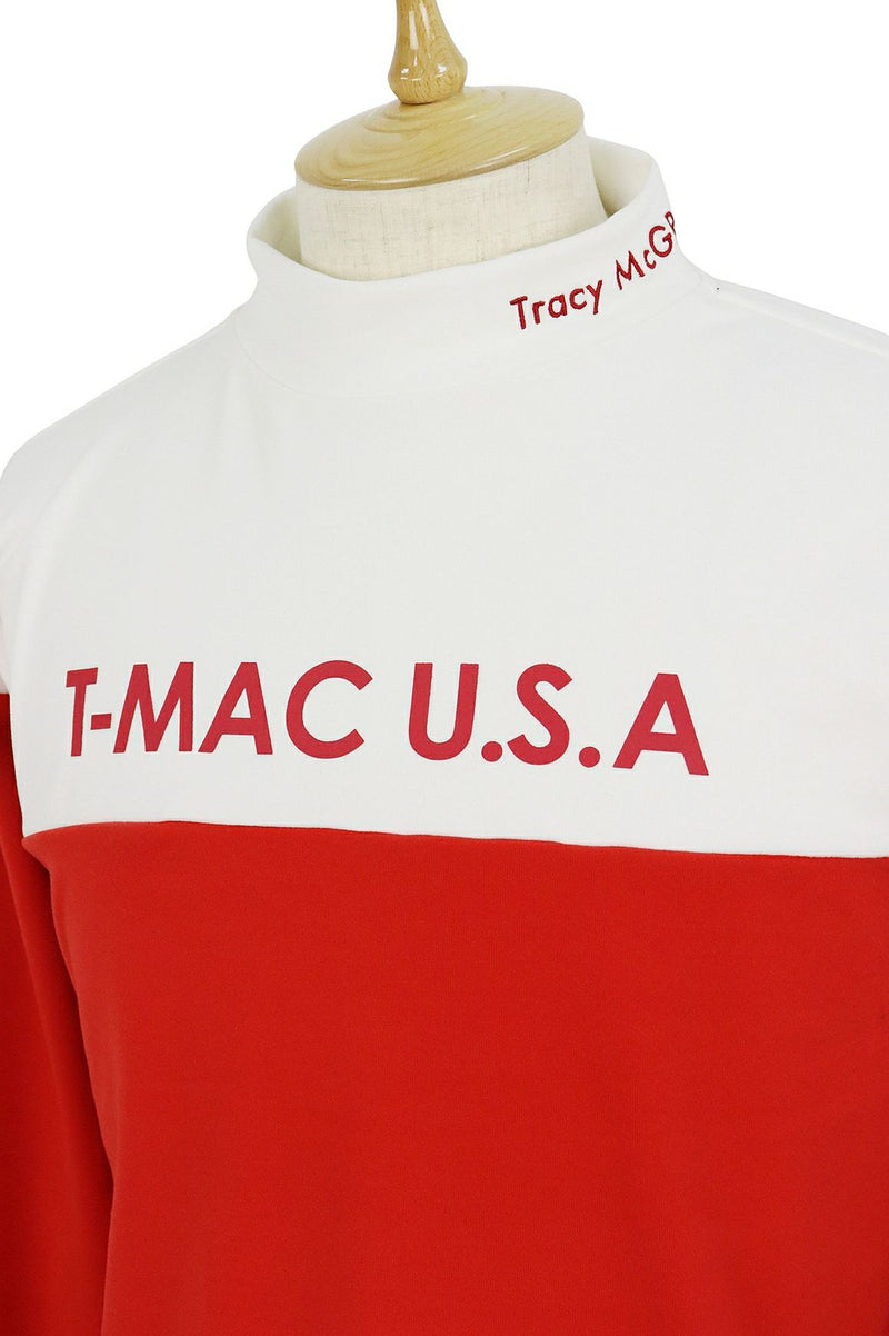 高頸襯衫男士茶Mac T-Mac 2024秋季 /冬季高爾夫服裝