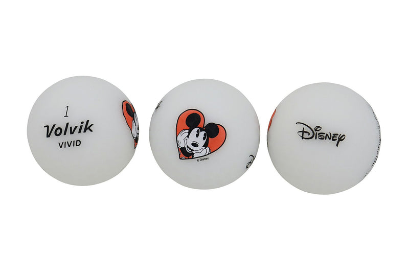 Golf Ball Men's Volvic VOLVIK Disney Collaboration Mickey & Minnie DISNEY MICKEY AND FRIENDS V.D Golf