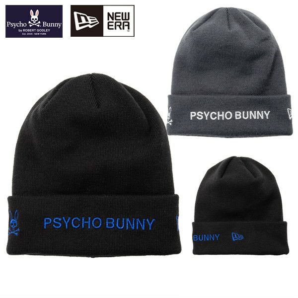 Knit Hat Men's Ladies Psycho Bunny x New Era Golf PSYCHO BUNNY × NEW EERA GOLF Japan Genuine 2024 Fall / Winter New Golf