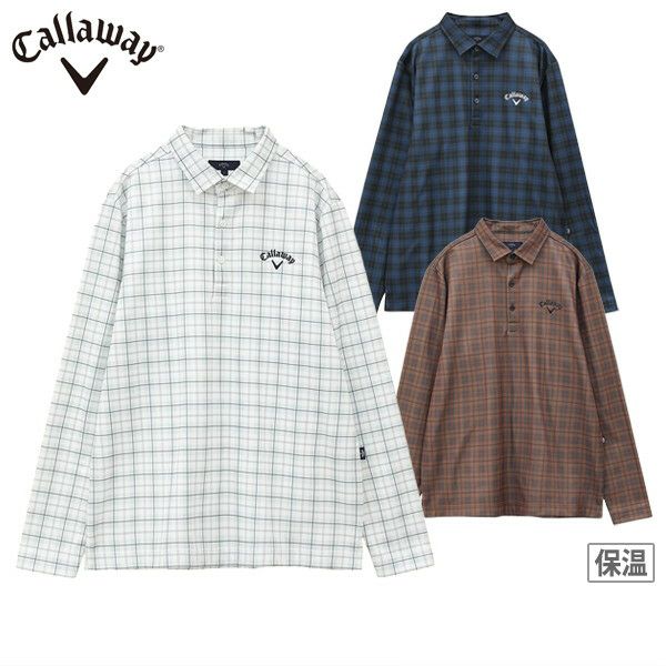 Poro衬衫男士Callowe服装Callaway高尔夫Callaway服装2024秋季 /冬季新高尔夫服装