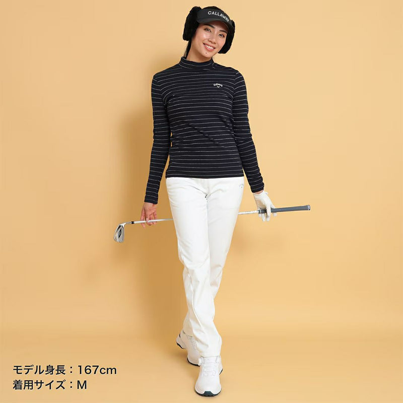 ハイネックシャツ レディース キャロウェイ アパレル Callaway APPAREL 2024 秋冬 新作 ゴルフウェア