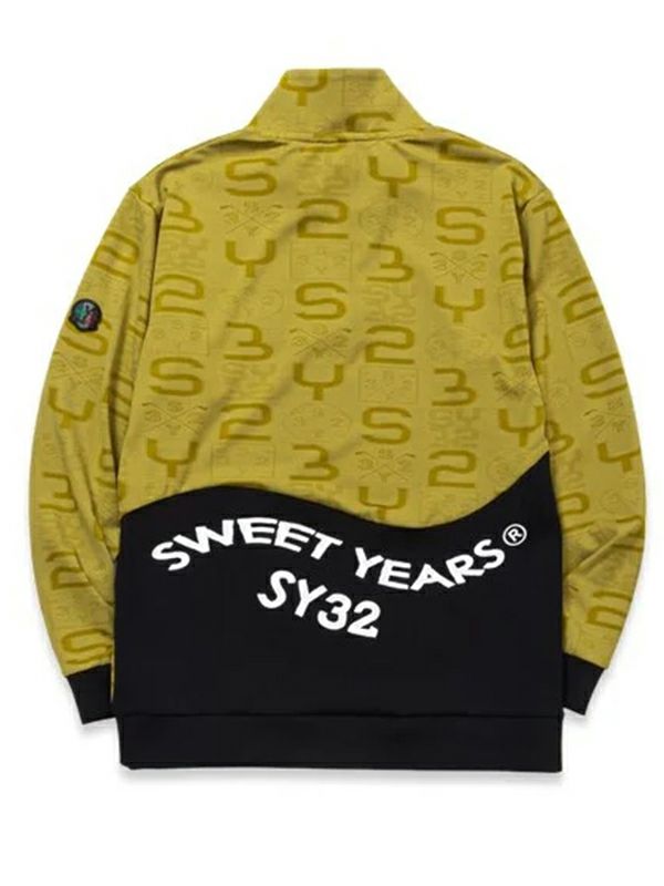 高脖子襯衫男士SY32撰寫的Sweet Gold Golf Eswisarty by Sweet Iyers高爾夫日本正版2024年秋季 /冬季新高爾夫服裝