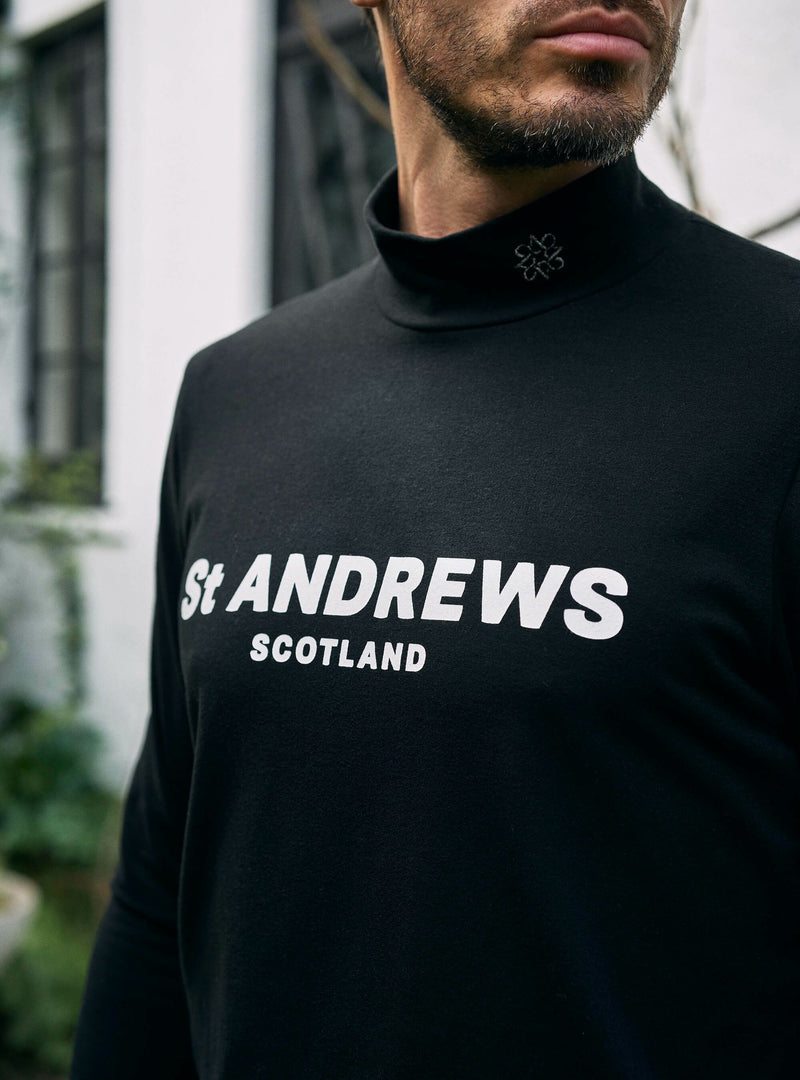 ハイネックシャツ メンズ セントアンドリュース St ANDREWS ゴルフウェア