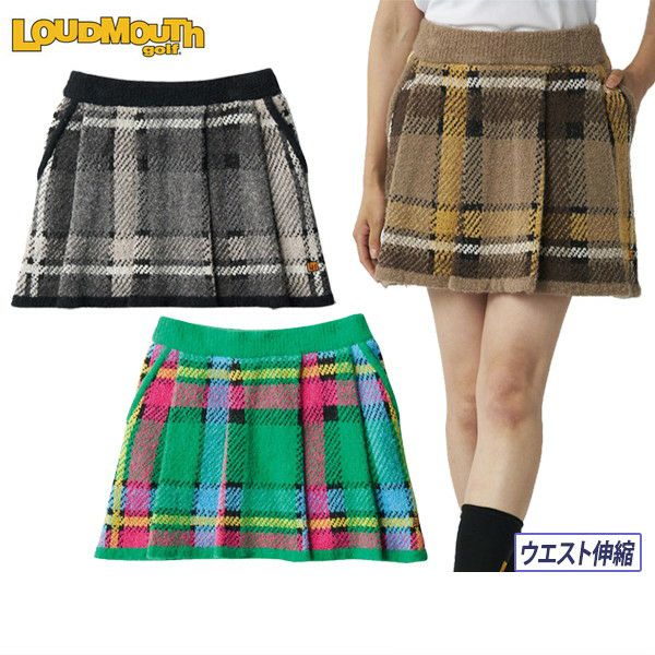 Skirt Ladies Loud Mouth Golf LOUDMOUTH GOLF Japan Genuine Japan Standard 2024 Fall / Winter New Golf Wear